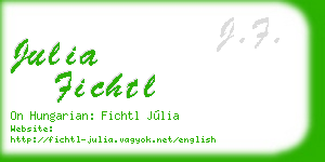 julia fichtl business card